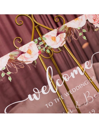 Tableau de bienvenue en plexiglass...