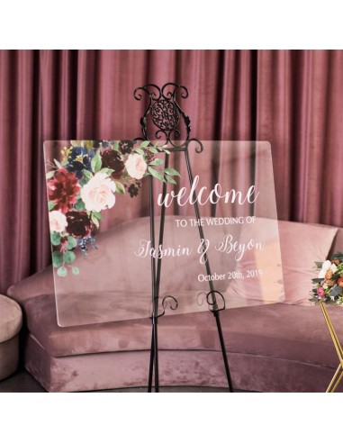 Tableau de bienvenue plexiglass...