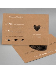 Carton réponse RSVP...