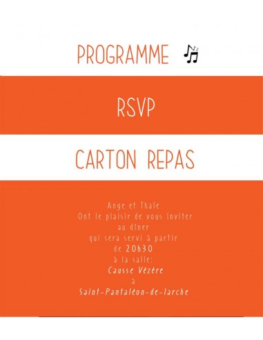 Carton réponse RSVP K7 vintage - Ange