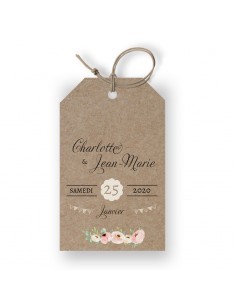 Etiquette mariage Champêtre...
