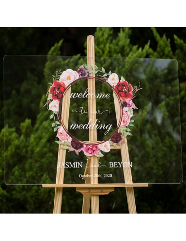 Tableau de bienvenue en Plexiglass...