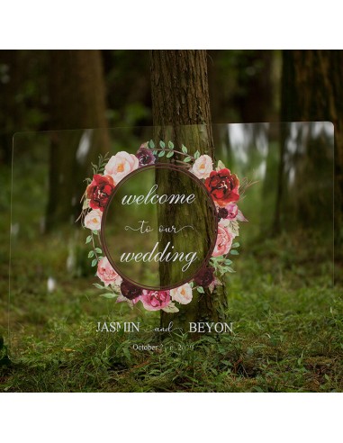 Tableau de bienvenue en Plexiglass...