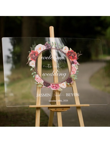 Tableau de bienvenue en Plexiglass...