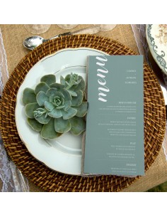 Menu Mariage Minimaliste -...