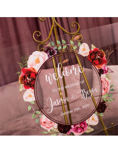 Tableau de bienvenue Plexiglass...