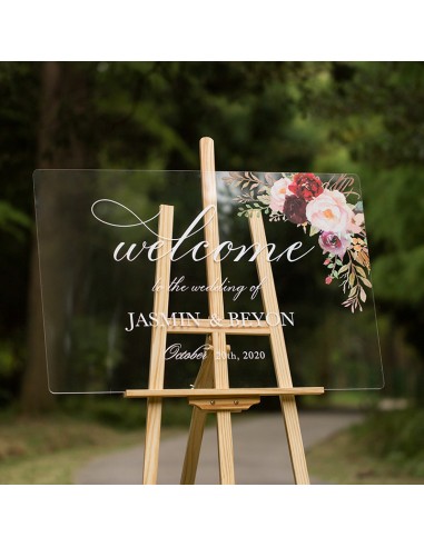 Tableau de bienvenue Mariage tendance...