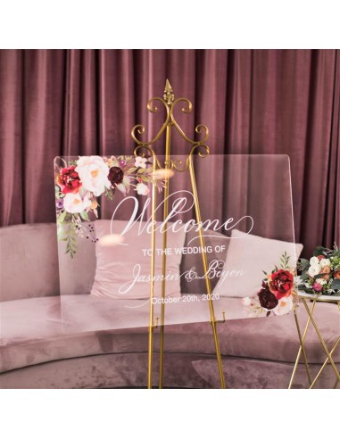 Tableau de bienvenue Plexiglass -...