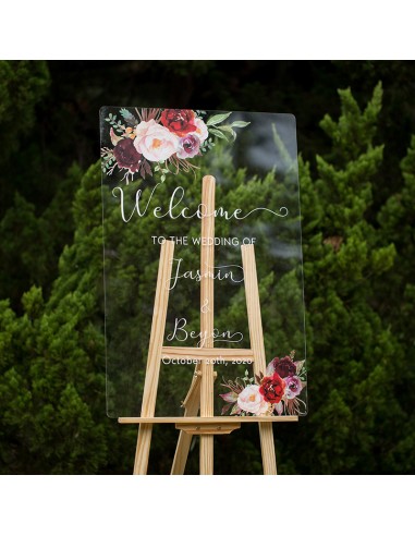 Tableau de bienvenue mariage imprimé...