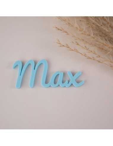 Marque place Prénom Découpe Plexi