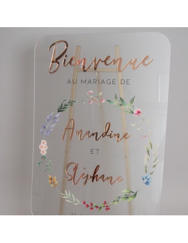 Tableau de Bienvenue Mariage en...