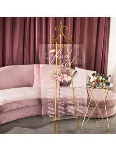 Plan de table Mariage plexiglas...