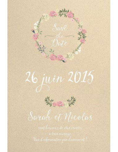 Save the date Mariage couronne de... Save the date Mariage couronne de...