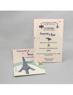 Faire-part Mariage Paris -...