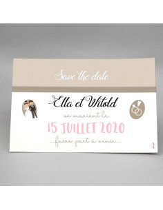 Save the date Mariage...