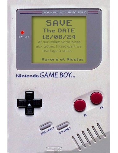 Save the date Mariage geek -...