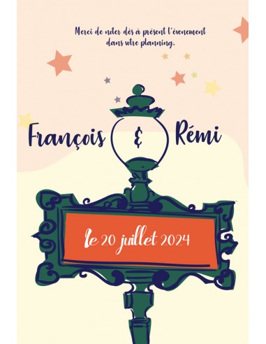 Save the date Mariage Paris -...