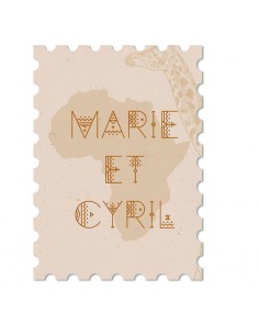 Timbre mariage Afrique - Marie