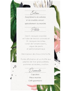 Menu Mariage jungle -... 2