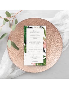 Menu Mariage jungle -...