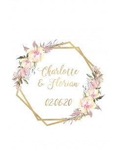 Étiquette mariage fleurs... 2