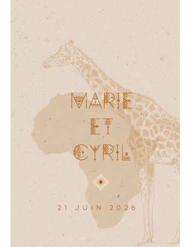 Étiquette mariage Afrique - Marie