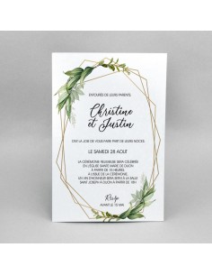Faire-part Mariage végétal...
