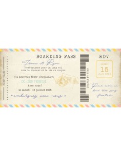 Faire-part numérique billet...