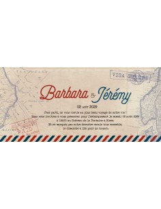 Faire-part numérique voyage...