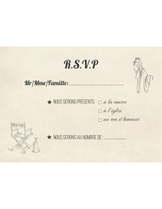 Carton RSVP ticket de... 2