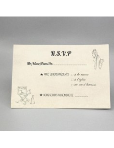 Carton RSVP ticket de...