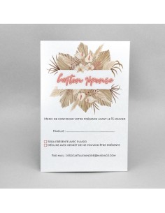 Carton RSVP Pampa fleurs...
