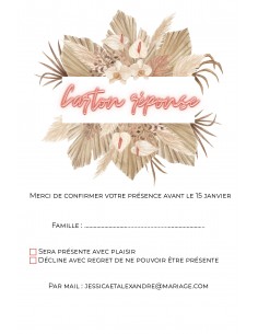 Carton RSVP Pampa fleurs... 2