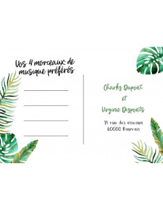 Carton RSVP tropical -... 2