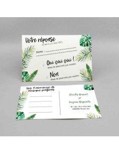 Carton RSVP tropical -...