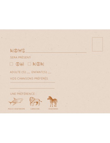 Carton RSVP Afrique - Marie