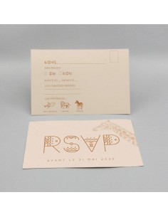 Carton RSVP Afrique - Marie