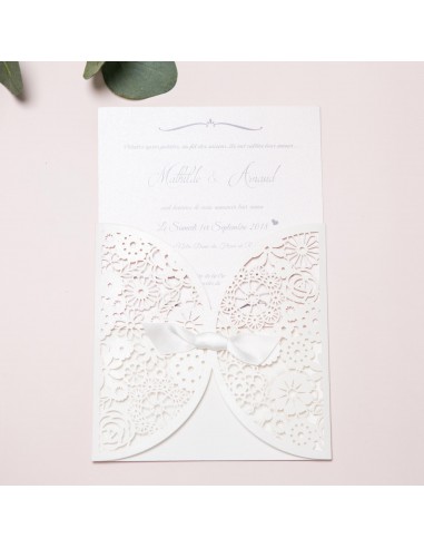 Faire-part Mariage Romantique et...