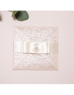 Faire-part Mariage dentelle...