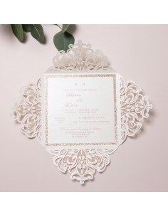 Faire-part mariage Dentelle... 2