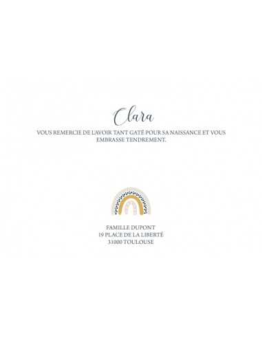 Remerciements Naissance arc en ciel -... Remerciements Naissance arc en ciel -...