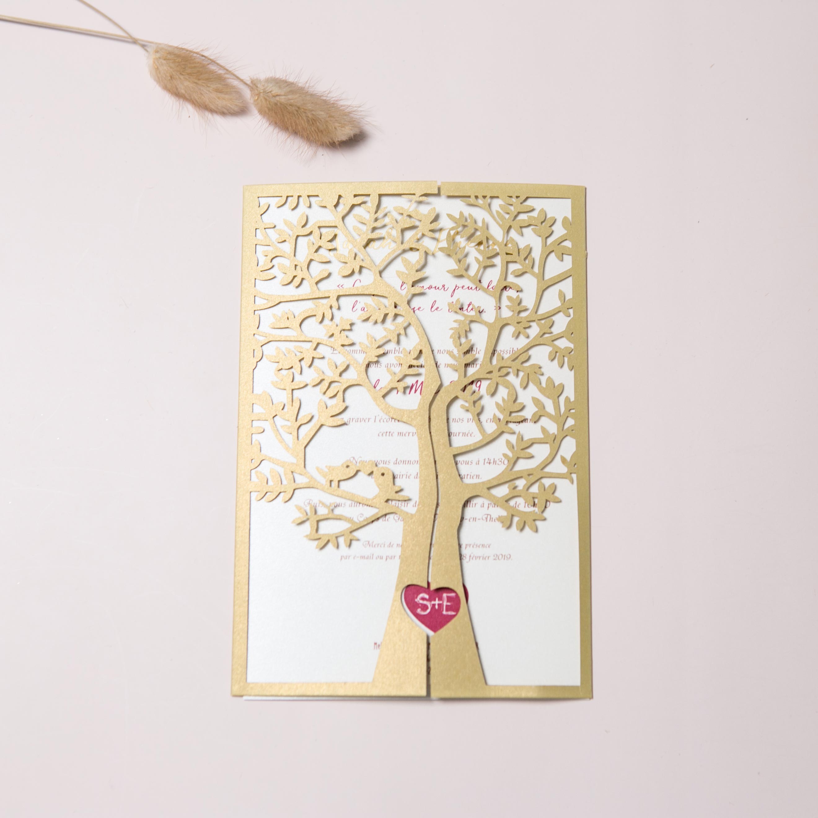 Cartes Invitation Mariage Arbre