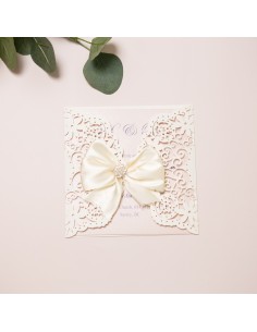 Faire-part Mariage dentelle...
