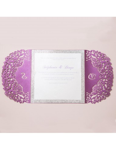 Faire-part mariage Couronne de Fleurs...