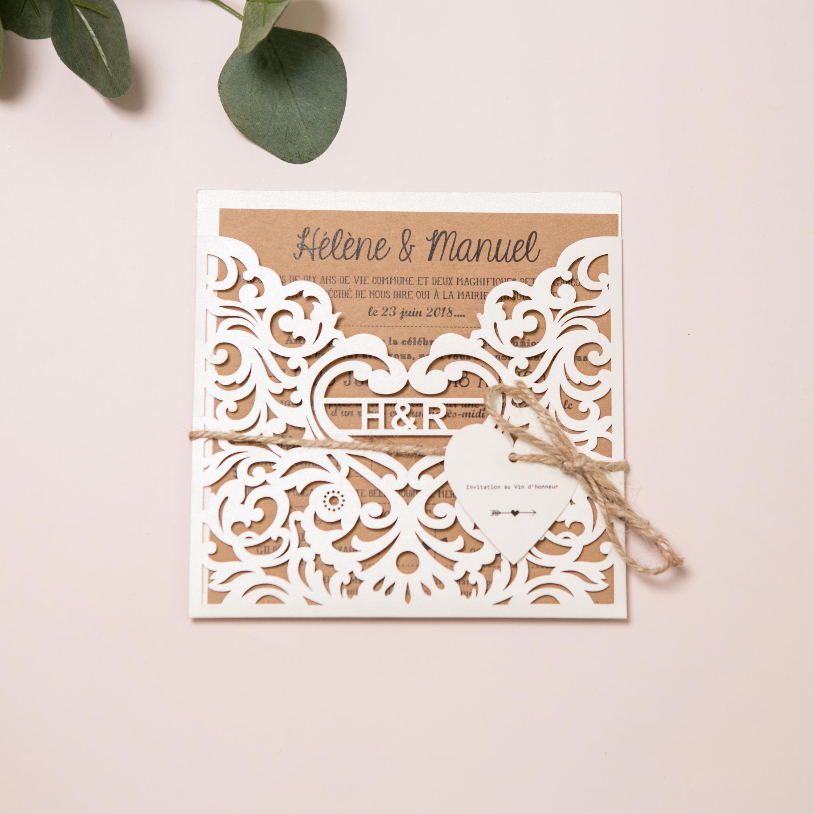 Enveloppes faire-part de mariage