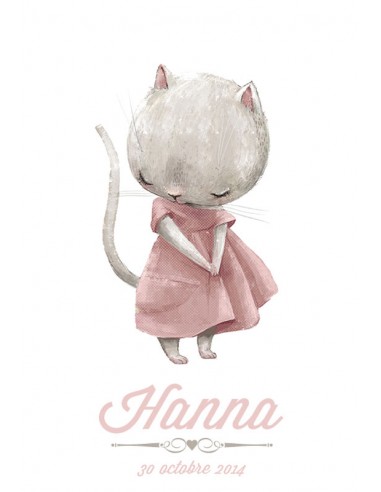 Etiquette naissance petit chat- Hanna