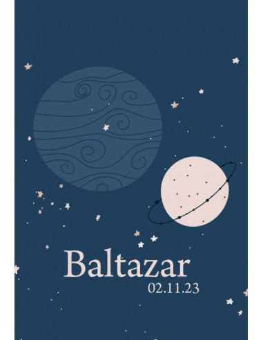 Etiquette naissance étoile - Baltazar