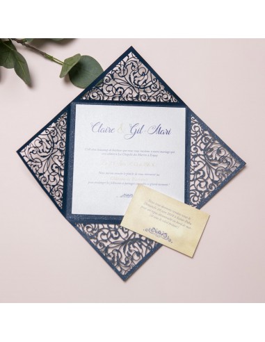 Faire-part mariage Baroque Elégant-...