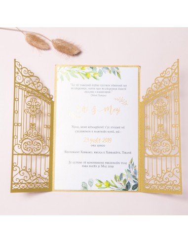 Faire-part mariage dentelle papier...