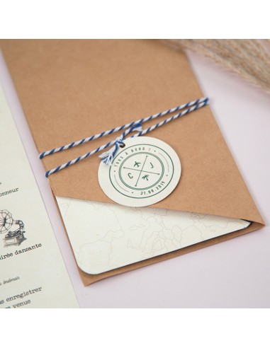 Faire-part Mariage - Pochette billet... Faire-part Mariage - Pochette billet...